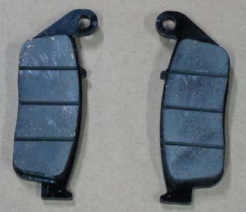 Replace the pads if the brake wear exceeds the