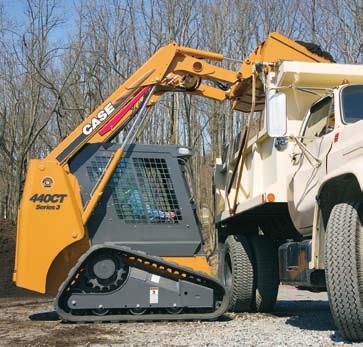 And, when you need to load materials high or reach the middle of a truck, you ll want the Power Reach loader arm configuration of the Case 445CT. Harsh soil conditions? Bring it on!