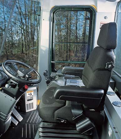 THE COMFORT ZONE Kawasaki has taken a from-the-ground-up approach to create a cab designed with the operator in mind.