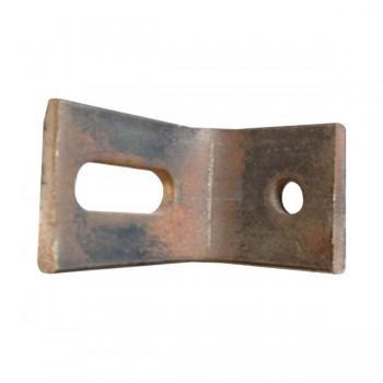 Material: Metal Alloy Specs: 40 10 rail bracket: 55mm H x 50mm W x 33mm D (2 fixing holes) Variations: 1-2 fixing holes Rail Bracket- flat bat Description: Suits wrought iron