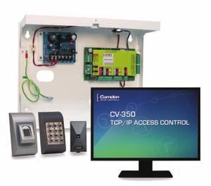 CV-350: TCP/IP ACCESS CONTROL SYSTEM CV-350 from Camden Controls is a powerful and flexible TCP/IP and RS485 networked access control system that is designed to provide easier management, better