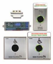 Magnetic Door Contact. CX-EMF-2 also provides option for timed unlock and strobe annunciator illumination. Add suffix F to model number for French language.