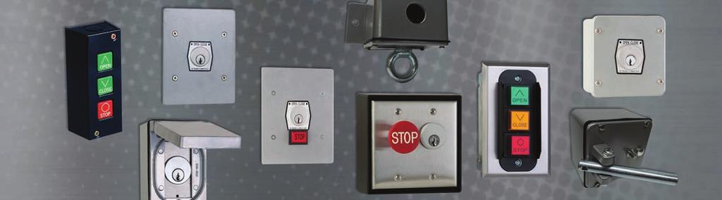 INDUSTRIAL DOOR AND GATE CONTROLS 91 91 91 92 KEY/GATE SWITCHES CI-1KF: Interior Use Industrial Key Switches CI-KX: Exterior Use Surface Mount Industrial Key Switches CI-3502: Mortise Cylinder