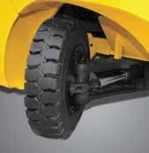 The wet disc type brake is applied for easy operation, smooth response and maintenance free.