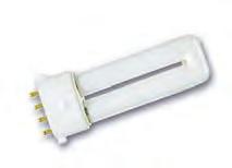 Lynx -SE Single-bend pin base compact lamp: Suitable for wide range of use Suitable for operation on electronic control gear Dimmable Extremely low profile Excellent colour rendering (CRI=85)