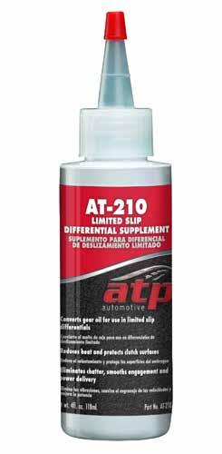 AT-210 Limited Slip Differential Supplement Premium limited slip differential additive specifically suited for the unique characteristics