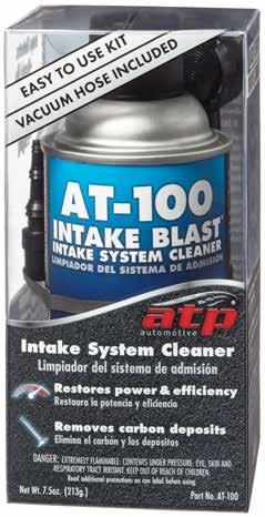 Intake System Cleaner AT-100 Intake Blast Easy to use, aerosol charged solution for top end engine cleaning.