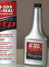 Does not contain petroleum distillates, will not over-swell or breakdown seals How it works: ATP-205 added to leaking system The formulation