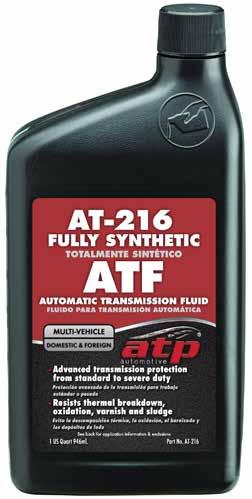 Functional Fluids AT-216 Synthetic Automatic Transmission Fluid Specifically designed to provide the best protection and performance for automatic transmissions.