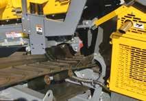 opper extension wing plates Can be folded hydraulically for larger
