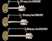 92106/5 85 mm stem keys art. 92188/5 internal and external key guide bushing art. 99101V5 or 99101N5 service key art.