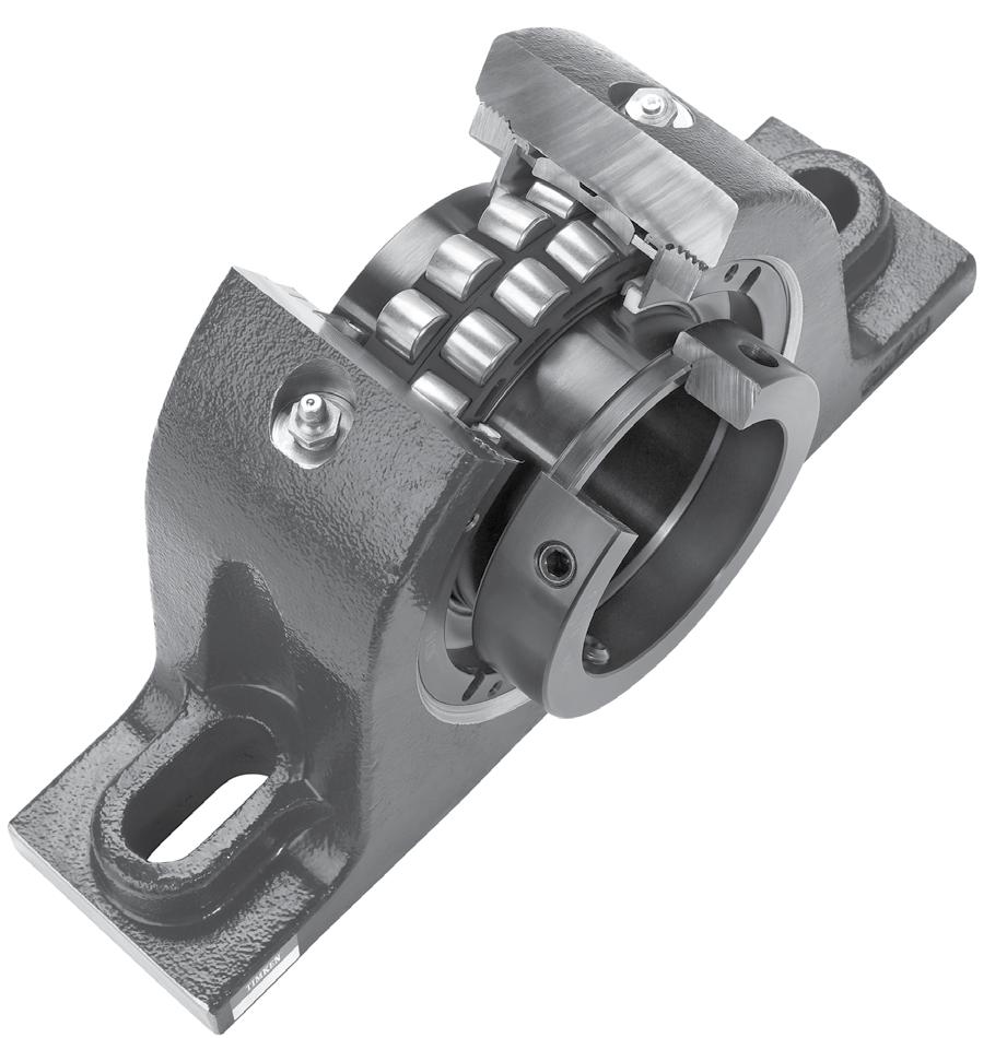 TIMKEN Introduction Solid-Block Housed Unit Design Flexibility through interchangeable components. Double-row spherical roller bearing accepts misalignment.