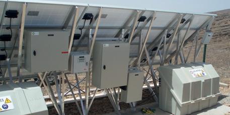 Photovoltaic hybrid systems offer the advantage that the solar generator does not have to be significantly oversized for periods of