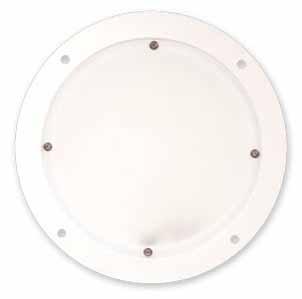 7 Amps when dimming Accessory: Mounting Pan: 43744 4 WhiteLight TM Dome Lamp 61971 - Lamp 61361 - Lamp with molded PL3 plug 61171 - Lamp with switchable surface mount bracket Low-profile, LED
