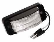 3A Small Rectangular License Lamp 60601 - Clear Long-lasting LEDs work great for illuminating license