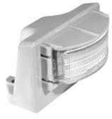 Hermetically sealed lamp prevents water intrusion Hardwired with.
