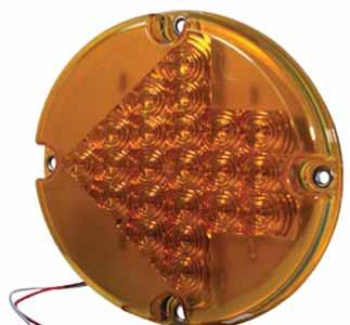 SIGNAL LIGHTING 7 Arrow Lens Turn Lamp 53883 - Yellow A brighter amber arrow pattern signal lamp, developed with advanced LED technology.