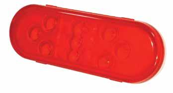 SIGNAL LIGHTING SuperNova TM Oval Stop/Tail/Turn Lamp 54132 - Red, Male Pin 54133 - Yellow, Male Pin 54142 - Red, Hard Shell 54143 - Yellow, Hard Shell High-visibility optics combined with