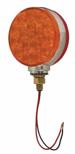 SIGNAL LIGHTING Hi Count G5530 - Red & Yellow, LH G5540 - Red & Yellow, RH Two-Stud Lamp with Side Marker For right or left applications, this lamp is great for buses, trailers and truck use.