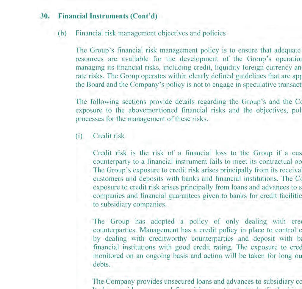 Notes To The Financial Statements 31 December 2015 (Cont