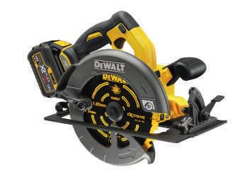 119% more metres per charge than the DEWALT construction blade, the