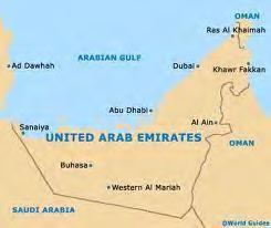 the UAE Approximately 45