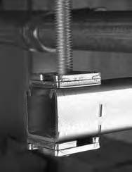 Precision threads trap the threaded rod for a sturdy hold that can be adjusted up or down for fine-tune positioning Functions as a hex nut, square washer and flat washer combined