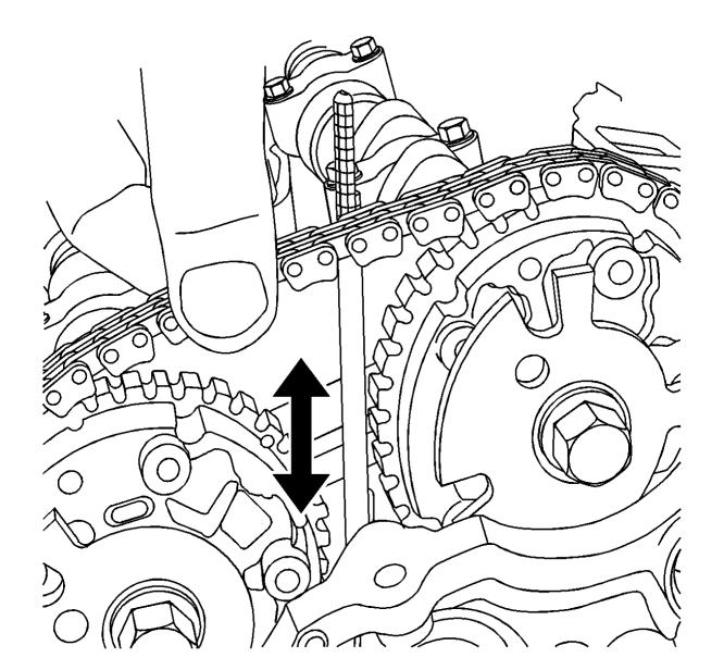 Caution: Be sure the EN49982-2 is captured firmly as described before continuing. This is critical to ensuring the camshaft drive chains stay properly timed. 22.