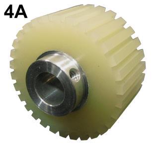 GROUP 5 MIDDLE FEED SHAFT STRONGLY RECOMMENDED: REPLACE BEARINGS WHEN REPLACING SHAFT. OLD STYLE MIDDLE FEED SHAFT KEY PART NO. DESCRIPTION QTY. 1. 123-0322 SET SCREW, 8-32 x1/4 SOC. HD. 1 2.