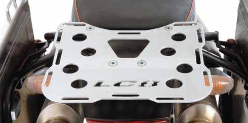 KTM LC8 761 Luggage Rack Extension KTM LC 8 ADV 950/990 As the original luggage rack is very small, we have decided to develop a large luggage rack so that you can store your