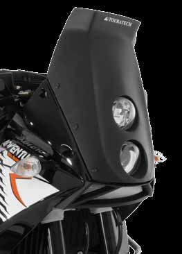 752 KTM 950/990 Adventure Light Cover with Twin Headlights The appearance of a motorbike is determined by headlights and front fairings. The so-called face.