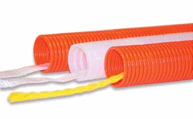 Corrugated HDPE Duct Corrugated HDPE is manufactured from High Density Polyethylene (HDPE) and is intended to be placed inside of existing innerduct. It s ideal for pulls under 1000 ft.