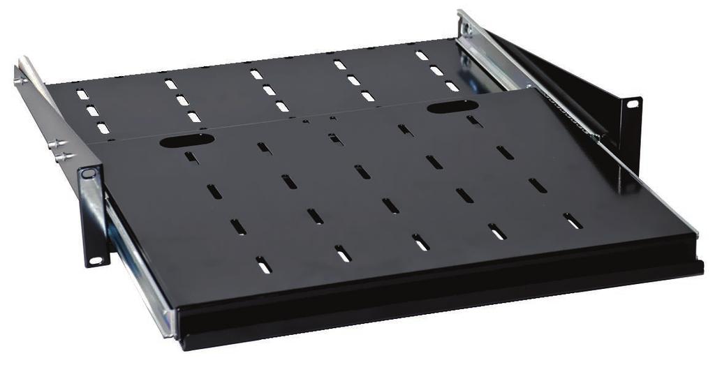 box 2U 19 600 mm VT584-000537 Chassis support Black RAL