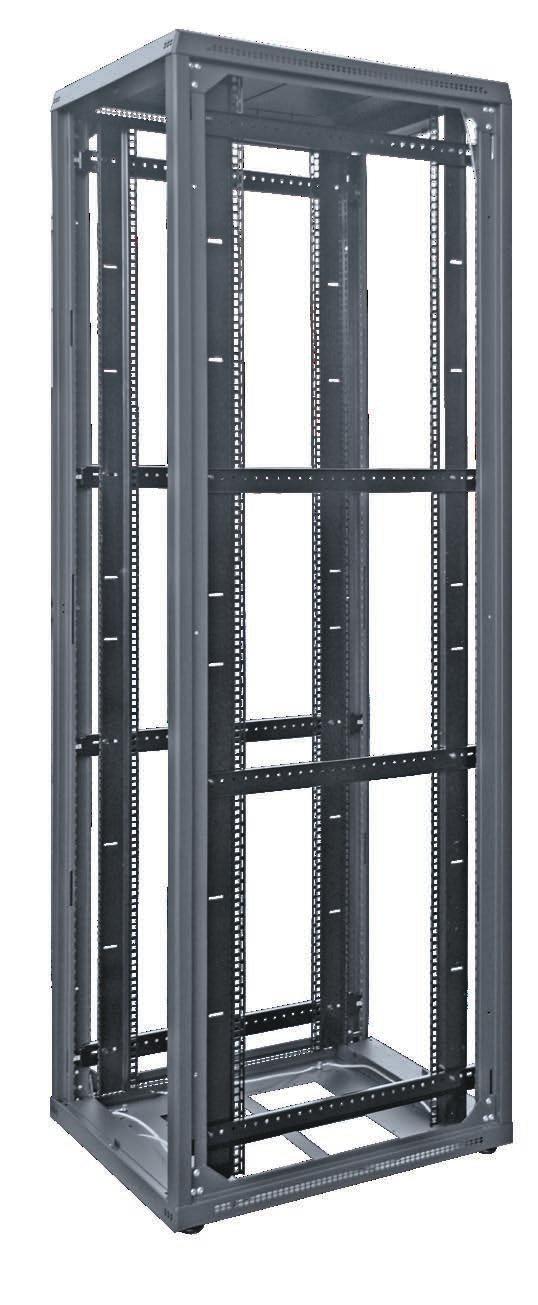 depth of the cabinet and can be adapted to most of the 19 standard equipments.