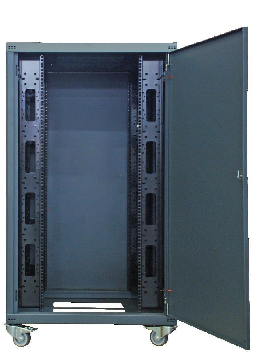 Primary cabinets Ordering information Glass front door & steel rear panel (fully assembled cabinets) H 600 x 600 mm 600 x 800 mm Primary Enclosure 22U on request on request Primary Enclosure 27U