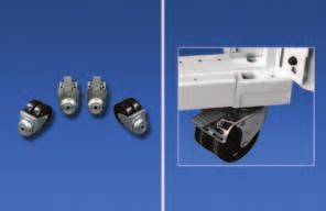 Varicon M - Base Castors If the cabinet is equiped with castors it is very easy to move the cabinet from one location to the other. A set of castor is available with or without brakes.