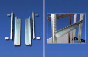 Varicon M - Interior Corner guide rails Variable corner guide rails with variable fixing that uses only 1U mounting space.