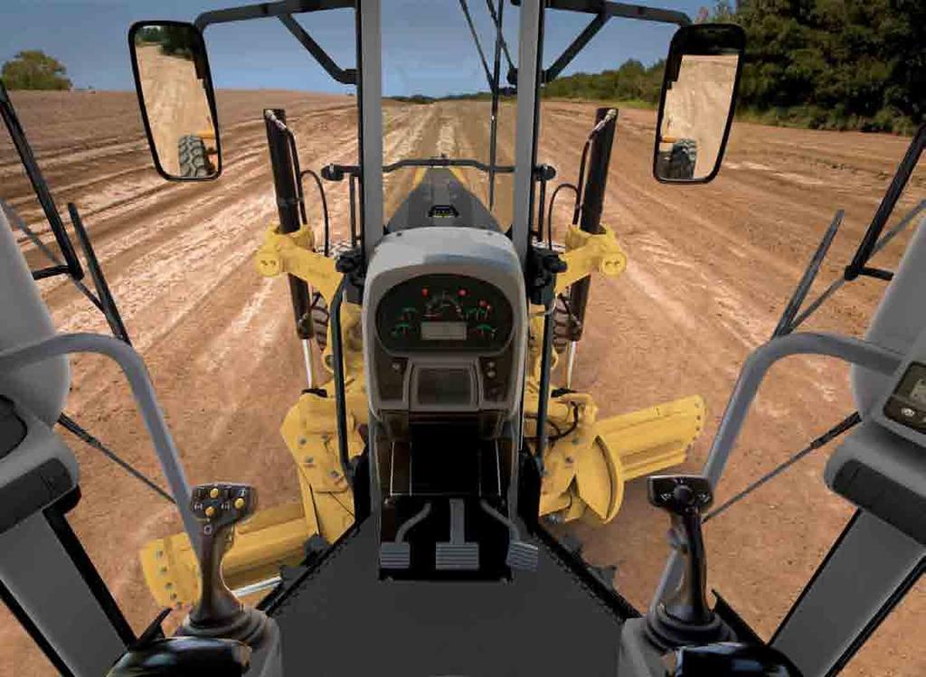 Steering and Implement Controls The 14M sets the new standard for motor grader operational efficiency. Ease of Operation.