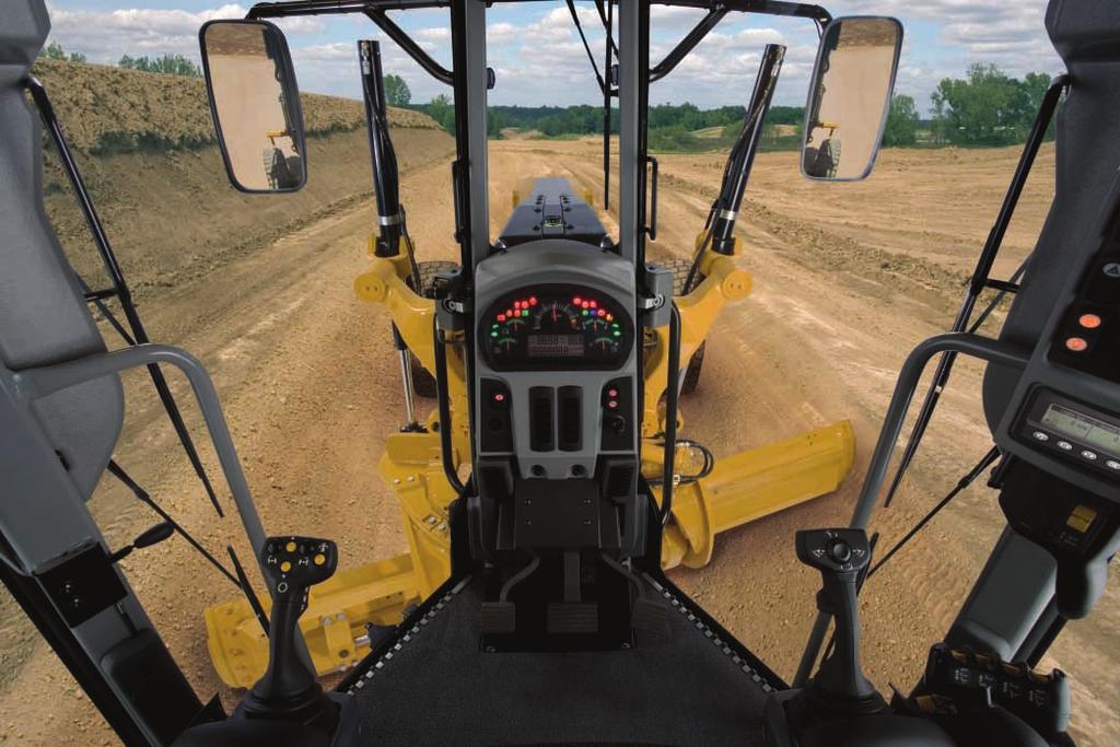 Steering and Implement Controls The 12M sets the new standard for motor grader operational efficiency. Ease of Operation.