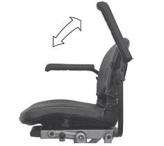 Turn the bolt in to lower the angle of the armrest to your desire angle. 6.3.