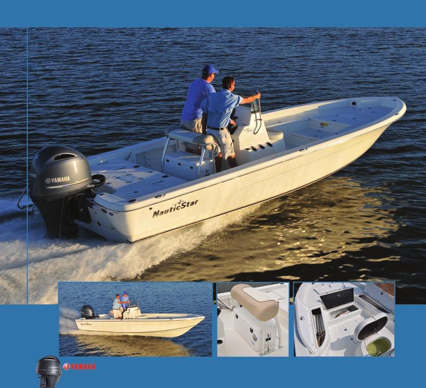 In shore, off shore or fishing in the turbulent waters for stripers at the dam, the NauticBay 2400 Sport get you to the fish.