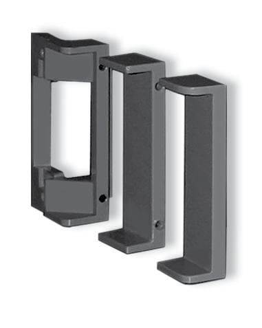 Designed with radius cut for easy installation around lockset roses! Double Door Housing For 0 Series (0161, 0162) Ideal for double door applications with no center mullion.