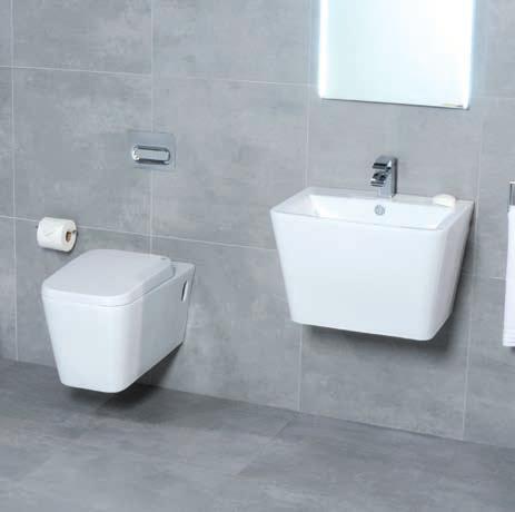 Suite Wall Hung Basin H 385 W 530 D 440 mm Wall Hung Toilet H 373 W 368 D 553 mm 12837