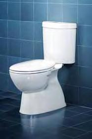 Close coupled toilet suites are more traditionally styled and are better suited