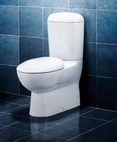 CLose coupled suite Classic style Hygienic, snap-on detachable seat Cube WALL