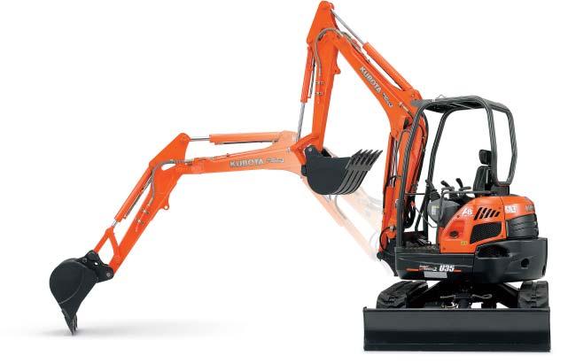 Kubota s U35S2 has all the tools you need to work more productively and efficiently.