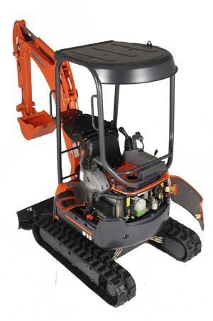 Wider Foot Space More spacious than many conventional tail swing excavators, the U15's wider foot space