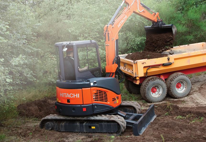 Rugged Body for Tough Operation The front attachment and blade are strengthened for higher durability and productivity at tough job sites.