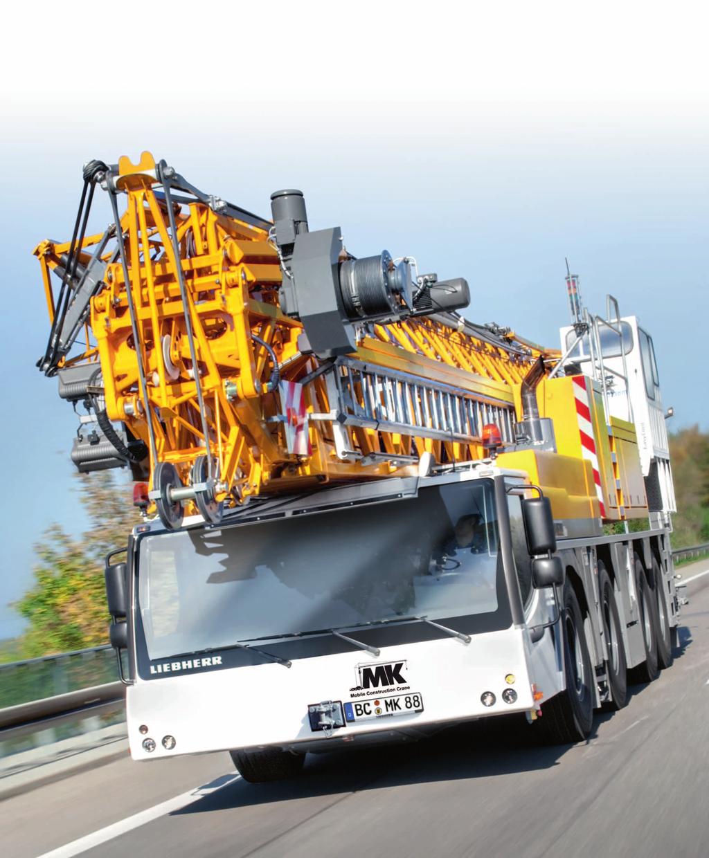 MK 88 mobile construction crane Lifting capacity (max.