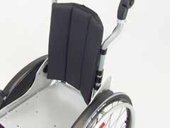 The anti tip increases the stability of the wheelchair.